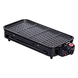 Електричний гриль настільний чорний 1500 Вт Sokany SK-6112, фото 3