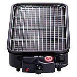 Електричний гриль настільний чорний 1500 Вт Sokany SK-6112, фото 4