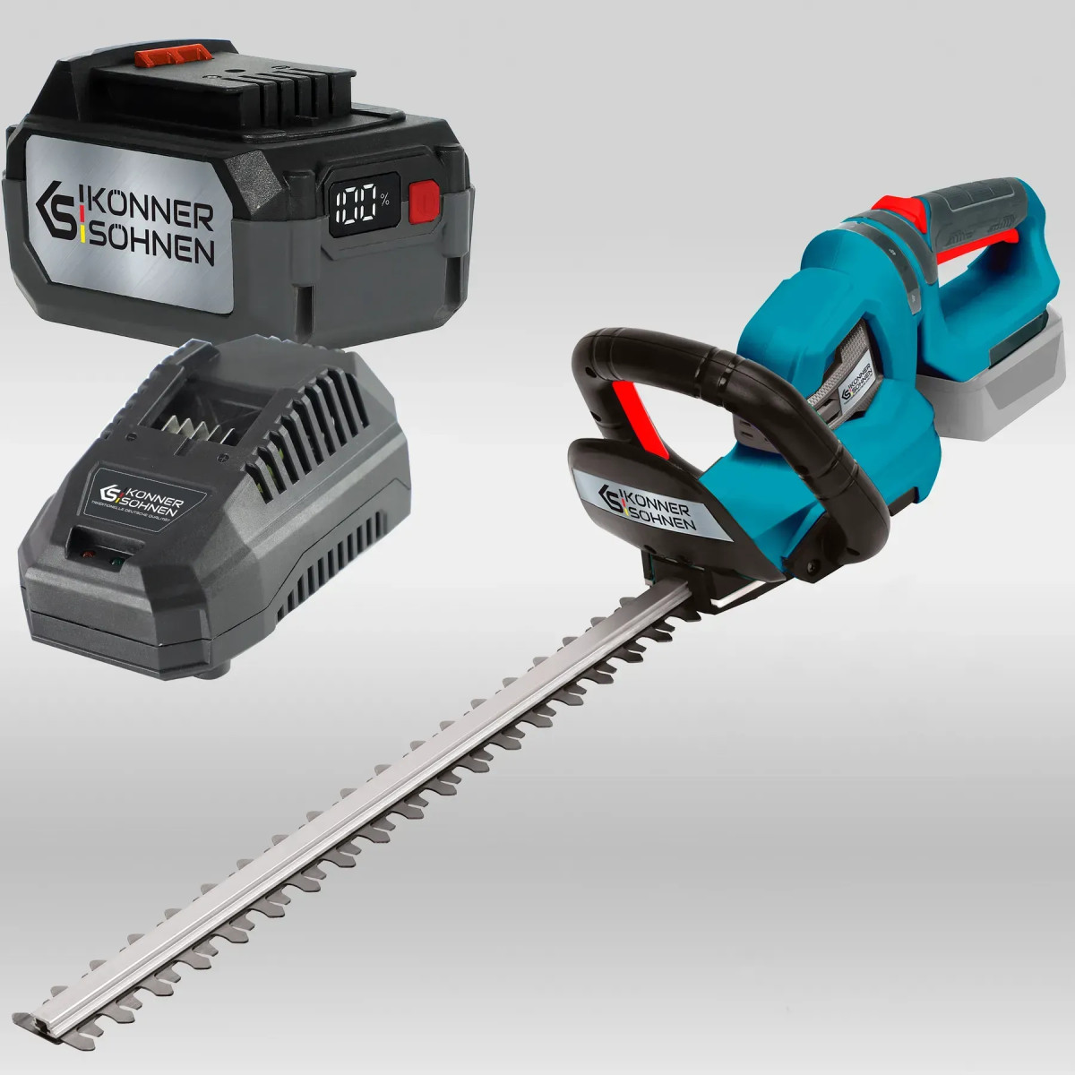 Акумуляторний кущоріз Konner&Sohnen KS HT-20V set max