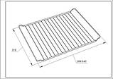 Решітка розсувна для духовки 390-540x310mm 300CU42 (універсальна), фото 2