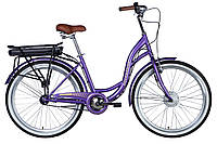 Велосипед с электроприводом 26" ST Dorozhnik eAQUAMARINE BH рама-17" 36В 12.5А*ч 350Вт фиолетовый YS 770 2025