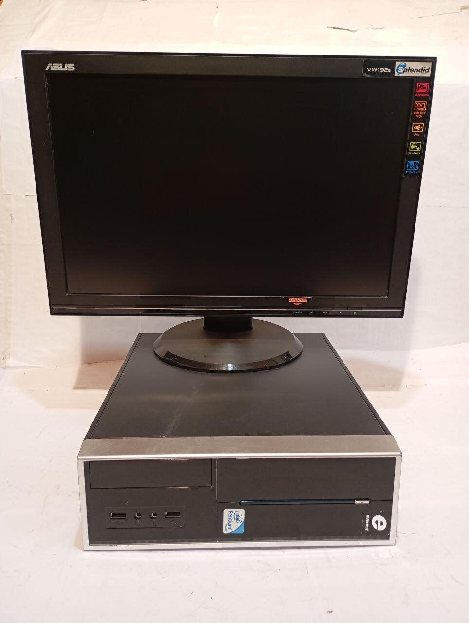 Б/в Комплект ПК Б-клас: Everest SFF| Core i5-2400S| 8 GB RAM| 250 GB HDD| HD 2000 + Asus VW192S| 19" 1440x900