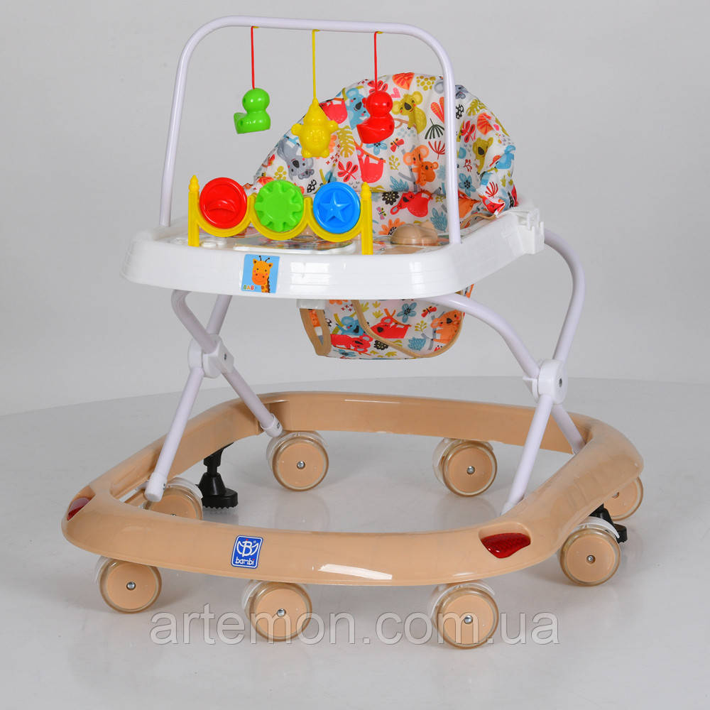 Ходунки дитячі Bambi M 0541C-13 (56*60*63 см., колеса: 8 шт, Ø7 см, стопори: 2 шт., регулювання висоти: 3 положення, музика, 3