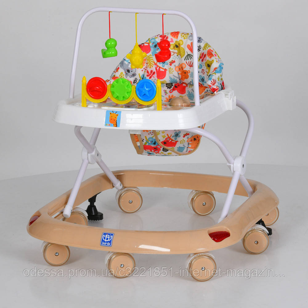 Ходунки дитячі Bambi M 0541C-13 (56*60*63 см., колеса: 8 шт, Ø7 см, стопори: 2 шт., регулювання висоти: 3 положення, музика, 3