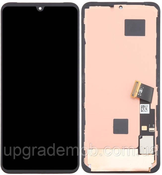 Дисплей модуль тачскрин Google Pixel 8 чорний OLED (Small LCD) з рамкою, фото 1