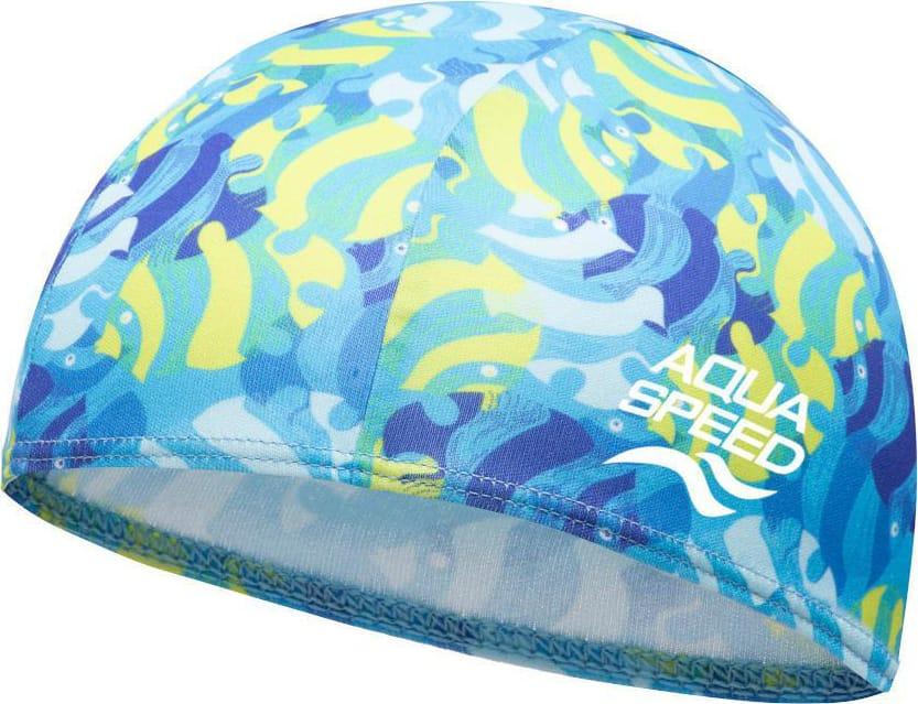 Шапочка для плавання Aqua Speed Baby Cap Print 61717 (756-02) Blue/Yellow дитяча, фото 1