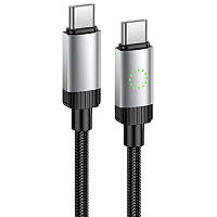 Дата кабель Hoco X117 Star Type-C to Type-C 60W (1m) Black