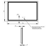 Дзеркало Qtap Mideya 800х600 (DC-F908) з LED-підсвічуванням і антизапотеванием QT2078F908W, фото 2