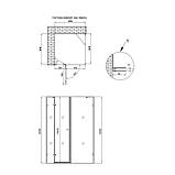 Душевая кабина Qtap Capricorn CRM1011SC6 100х100, стекло Clear 6 мм, без поддона, фото 2