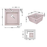 Кухонна мийка Lidz 460х515/200 COL-06 (LIDZCOL06460515200), фото 2