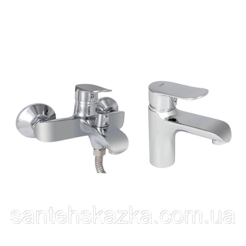Набір змішувачів Wieza 001 + Wieza 006 Chrome, фото 1