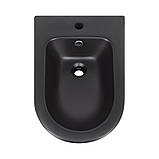 Біде підлогове Qtap Robin 565x360x405 Matt black QT13442141CMB, фото 7