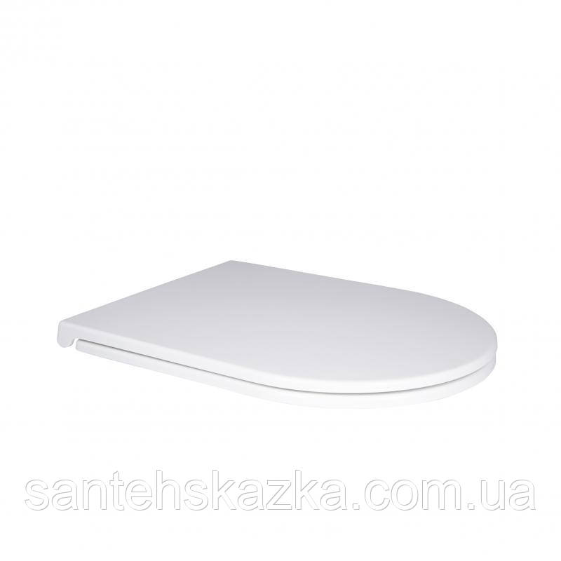 Сидіння для унітаза Qtap (Robin, Scorpio) з мікроліфтом Slim QT99HY2049W, фото 1