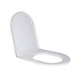 Сидіння для унітаза Qtap (Robin, Scorpio) з мікроліфтом Slim QT99HY2049W, фото 3