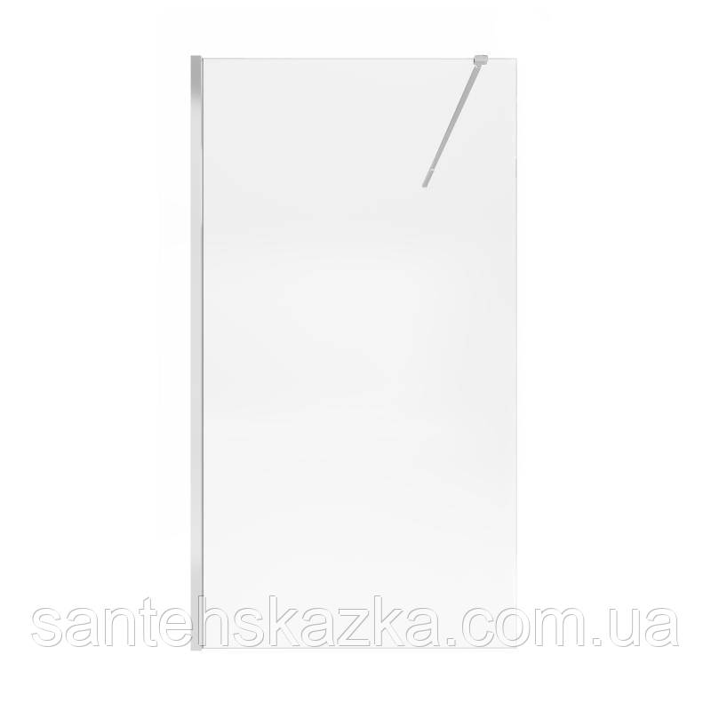 Душевая перегородка Qtap Walk-In Standard CRM2011.C8 110х190 см, стекло Clear 8 мм, покрытие CalcLess, фото 1
