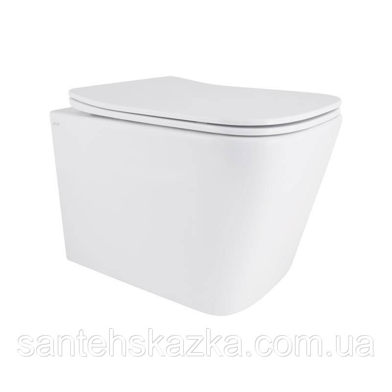 Унітаз підвісний Qtap Tern із сидінням Soft-close QT1733052EUQW, фото 1