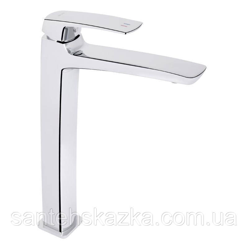 Змішувач для раковини Qtap Tern високий QTTER269CRM47585 Chrome, фото 1