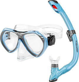 Набір маска і трубка Aqua Speed AURA + EVO 9945 блакитний Діти One Size
