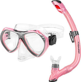 Набір маска і трубка Aqua Speed AURA + EVO 9948 рожевий Діти One Size
