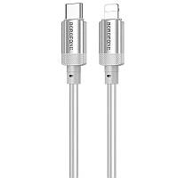 Дата кабель Borofone BX108 Start silicone Type-C to Lightning 27W (1m) Gray