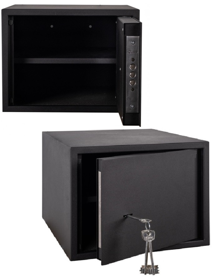 Меблевий сейф (35х25х25 см.), сейф для пістолета, сейф для грошей, сейф для документів А4, фото 1