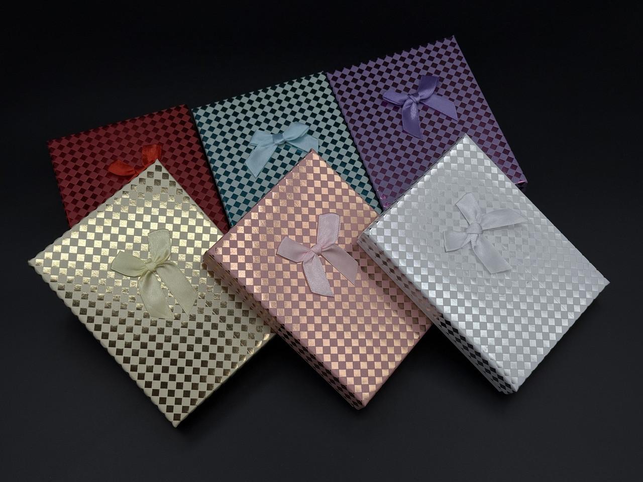 Коробки подарункові з бантиком. 16х12х3см 6шт/уп.