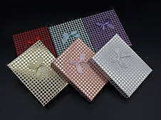 Коробки подарункові з бантиком. 16х12х3см  6шт/уп.