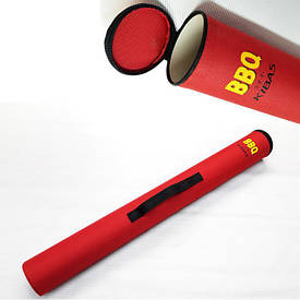 Тубус для шампурів,70х8см KIBAS червоний (Арт. KS 4042)