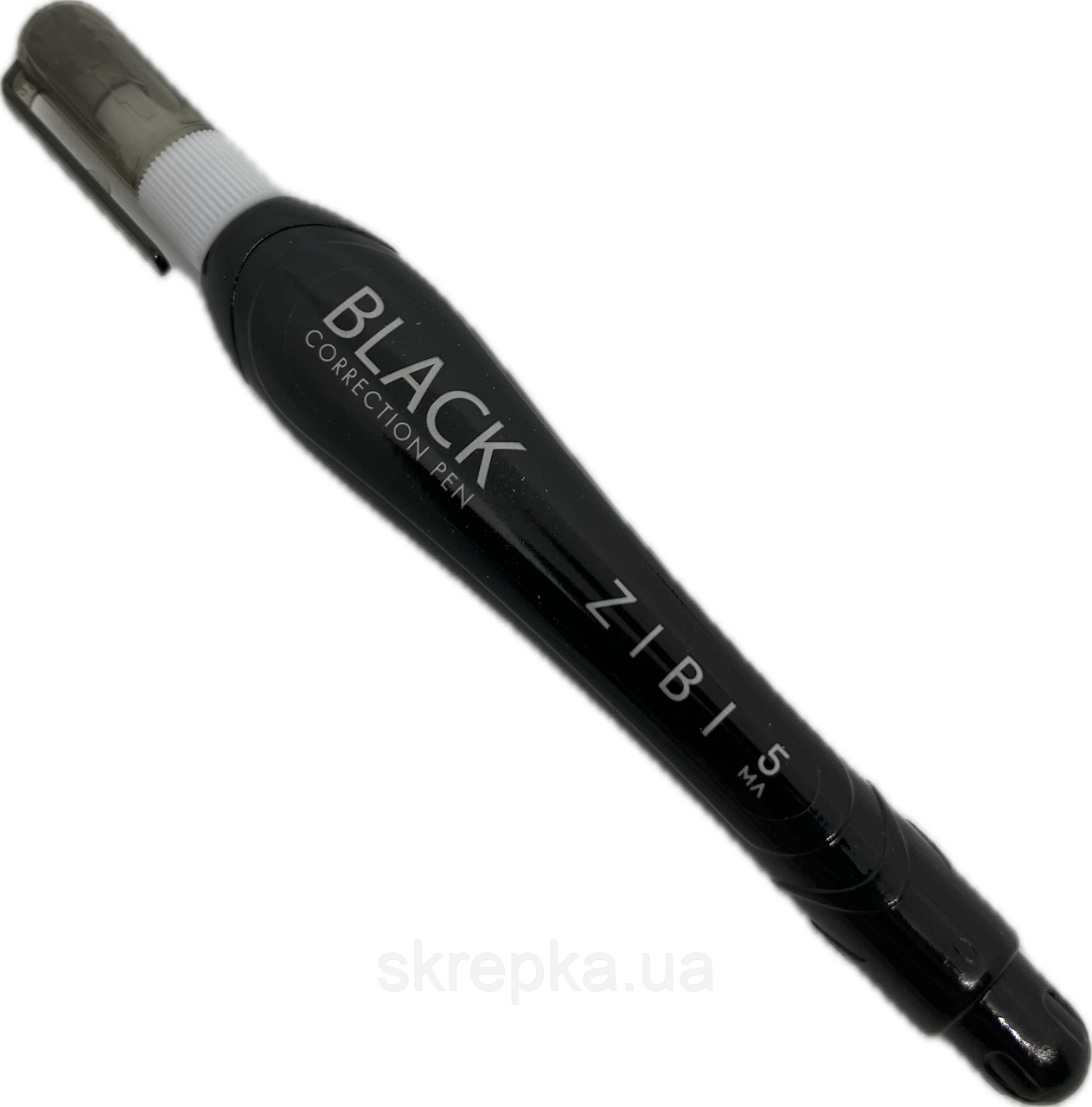 Коректор-ручка ZIBI BLACK 5 мл спиртова основа металевий наконечник, фото 1