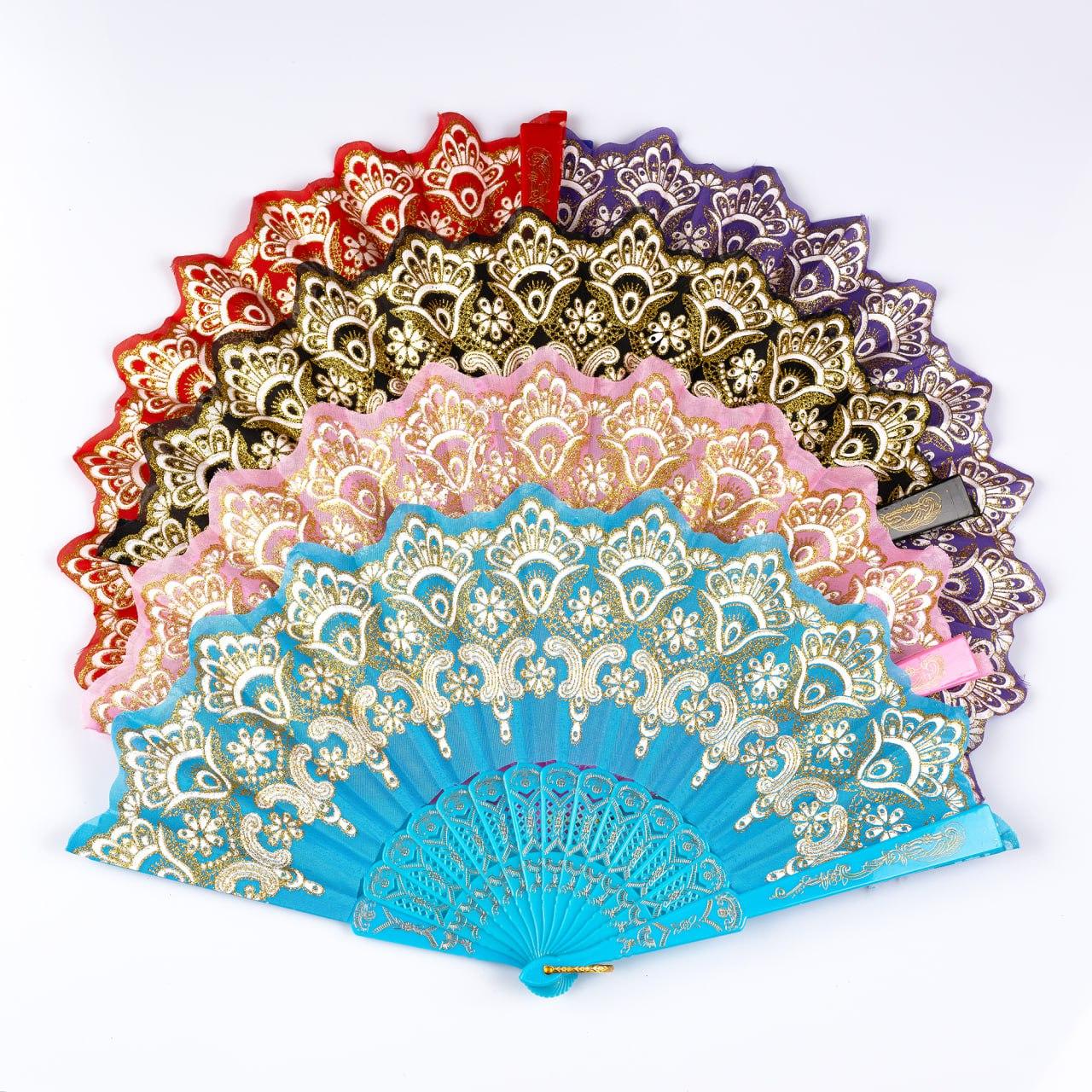 Віяло пластмасове 22 см MA56-27, опт 12 шт в упаковці