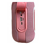 Портативна колонка Hopestar H65 бездротова акустика 20W Bluetooth з ргб-підсвіткою LED рожева, фото 6