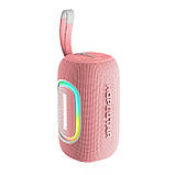 Портативна колонка Hopestar H65 бездротова акустика 20W Bluetooth з ргб-підсвіткою LED рожева, фото 8