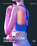 Портативна колонка Hopestar H65 бездротова акустика 20W Bluetooth з ргб-підсвіткою LED рожева, фото 9