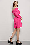 Костюм ARjen жіночий льон літній кольору шорти і блуза 46 фуксія, фото 5