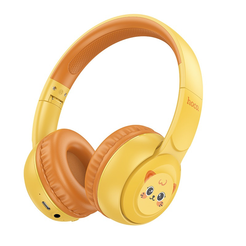 Навушники HOCO W60 Rhyme BT headphones for children Sun Yellow, фото 1