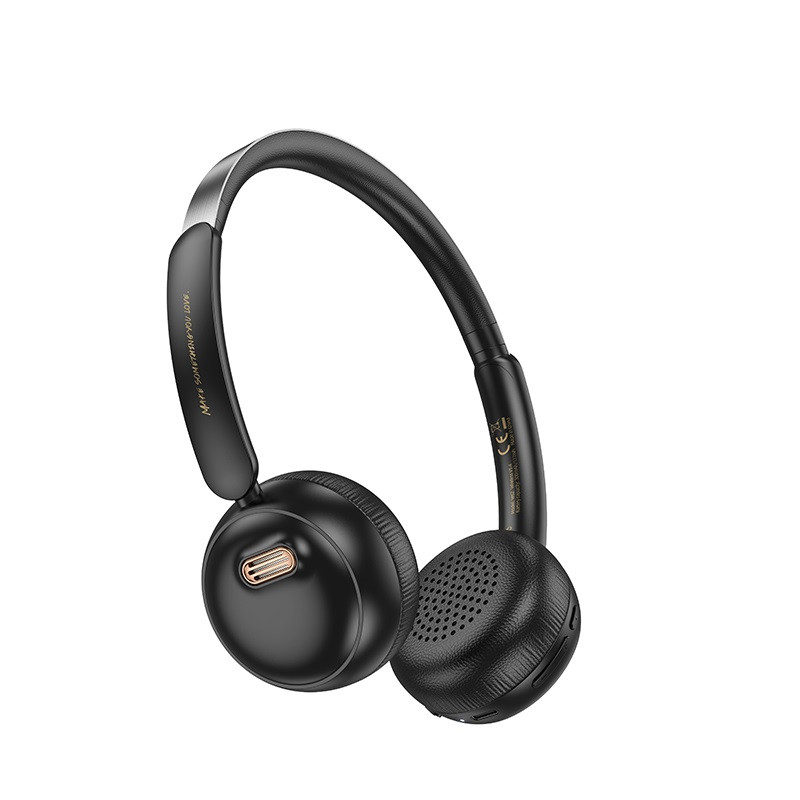 Бездротові навушники HOCO W62 Verso retro BT headphones Black, фото 1