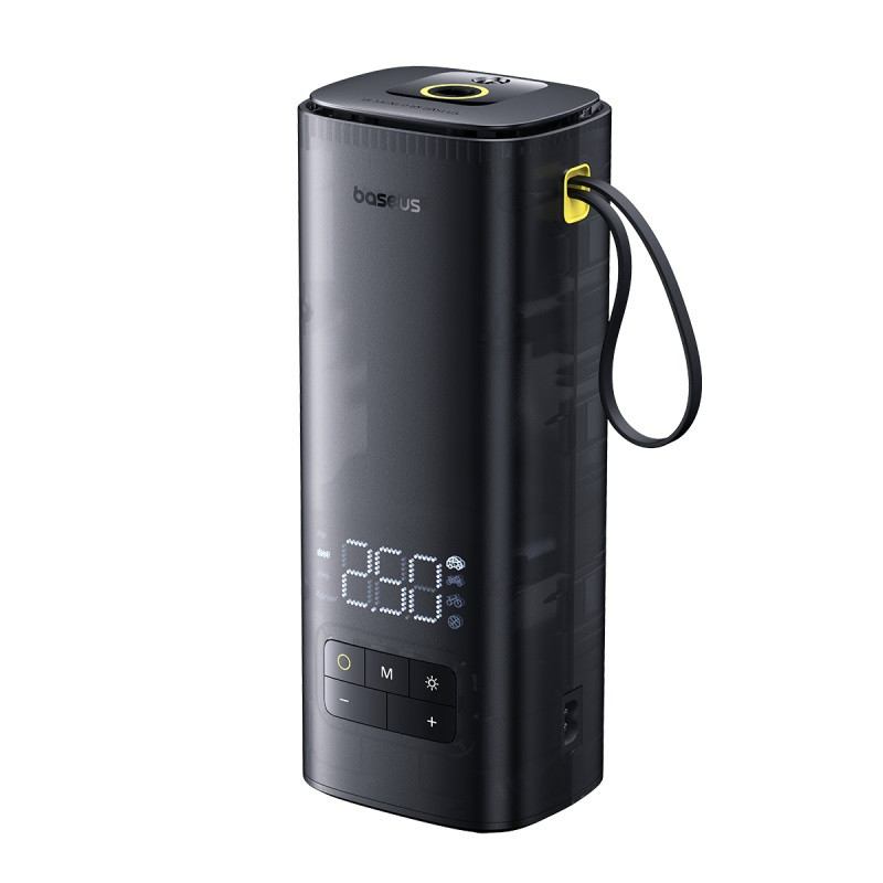 Автомобільний насос Baseus SuperMini Mega Series Double Cylinder Air Inflator Cluster Black, фото 1