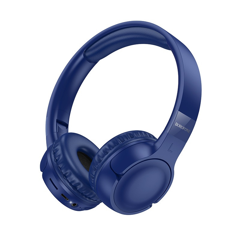 Бездротові навушники BOROFONE BO32 Show BT headphones Blue, фото 1