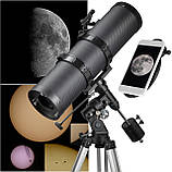 Телескоп Bresser Pollux 150/1400 EQ3 Carbon з сонячним фільтром і адаптером для смартфона (4690900), фото 5