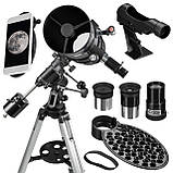 Телескоп Bresser Pollux 150/1400 EQ3 Carbon з сонячним фільтром і адаптером для смартфона (4690900), фото 7