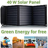 Портативний зарядний пристрій сонячна панель Bresser Mobile Solar Charger 40 Watt USB DC (3810040), фото 7