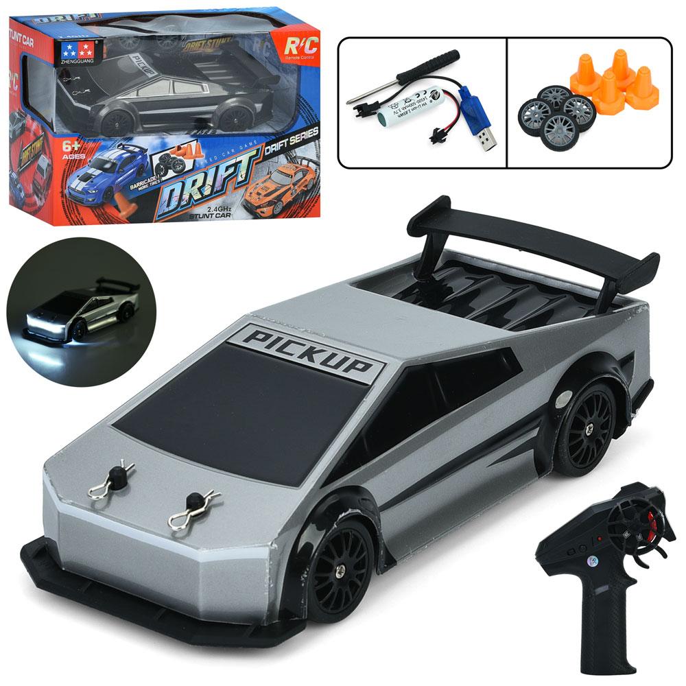 Машина UD3100A (16шт) р/к2,4G, акум, 18см, світло, дорожні знаки, дріфт, доп.колеса, USBзарядне, 2 кольори, в, фото 1