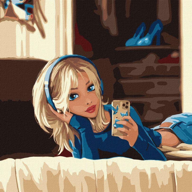 Картина за номерами Ідейка Улюблене селфі ©raretempter (KH4957) 40 х 40 см, фото 1