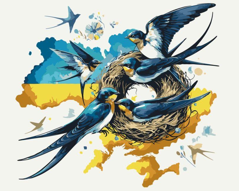 Картина за номерами ArtCraft Родове гніздо (ACR-B-16528-AC) 40 х 50 см, фото 1