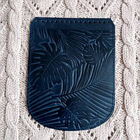 Клапан для рюкзака "Листя". Колір "Синій".