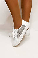 Жіночі кеди білі сітка 38 39