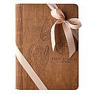 Подарунковий набір з сухофруктами та горіхами у Деревʼяній книзі big на 6 секцій, фото 3