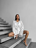 Універсальна біла дихаюча сорочка, пляжна сорочка, пляжний одяг, фото 5