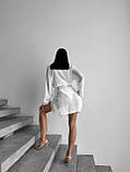 Універсальна біла дихаюча сорочка, пляжна сорочка, пляжний одяг, фото 7
