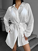 Універсальна біла дихаюча сорочка, пляжна сорочка, пляжний одяг